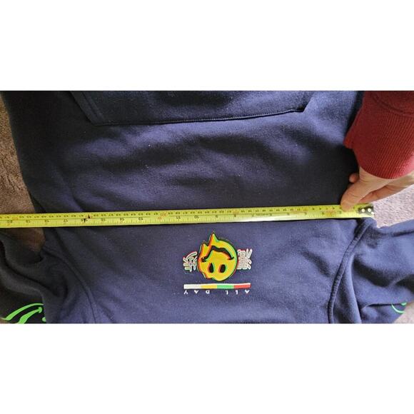 Brooklyn Cloth Mfg‎ Drip All Day navy hoody, men's size Small - Picture 9 of 10